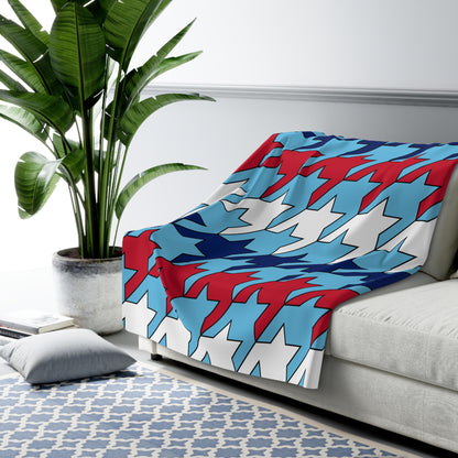 Fiji Retro Houndstooth Blanket Throw