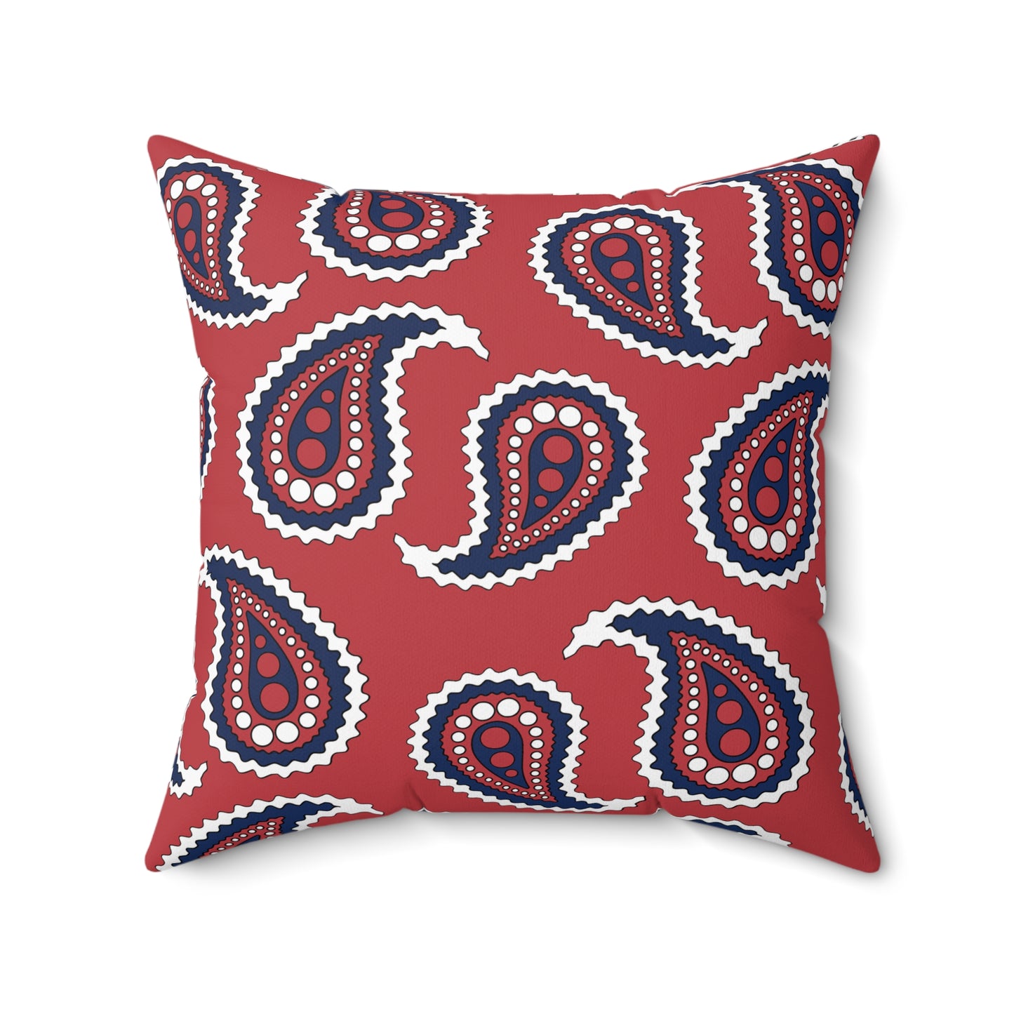United States of America (USA) Retro Paisley Cushion Pillow