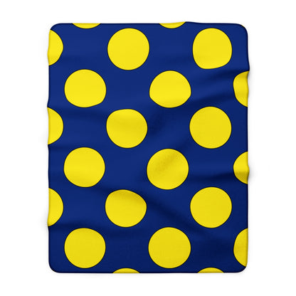 Curacao Retro Polka Dots Blanket Throw