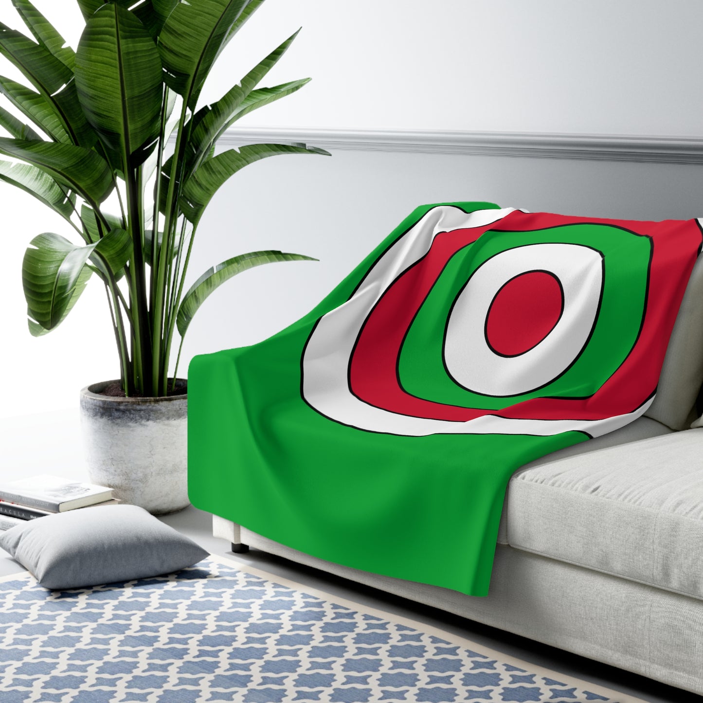 Wales Retro Target Blanket Throw