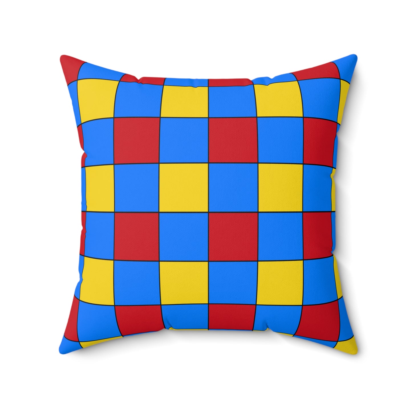 Democratic Republic of the Congo Retro Check Cushion Pillow