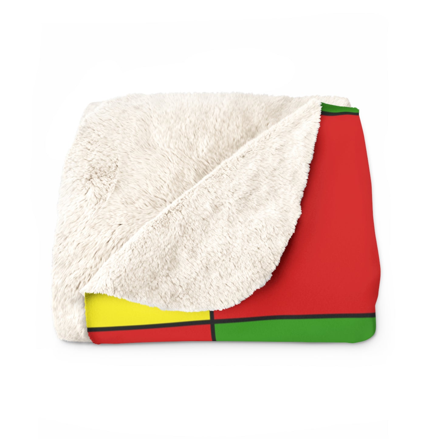 Burkina Faso Retro Check Blanket Throw