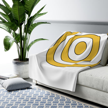 United States Virgin Islands Retro Target Blanket Throw