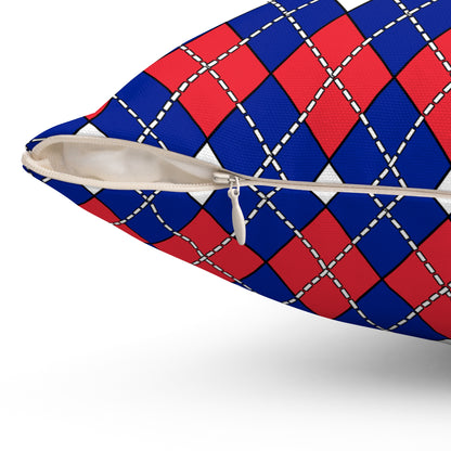 Sint Maarten Retro Argyle Cushion Pillow