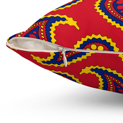 Venezuela Retro Paisley Cushion Pillow