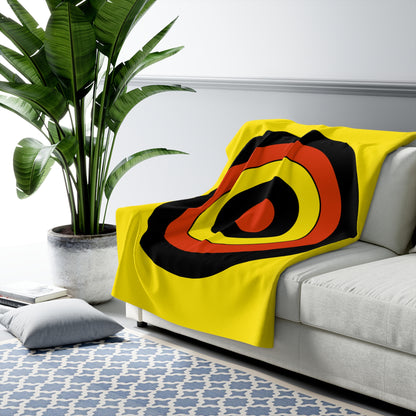 Uganda Retro Target Blanket Throw