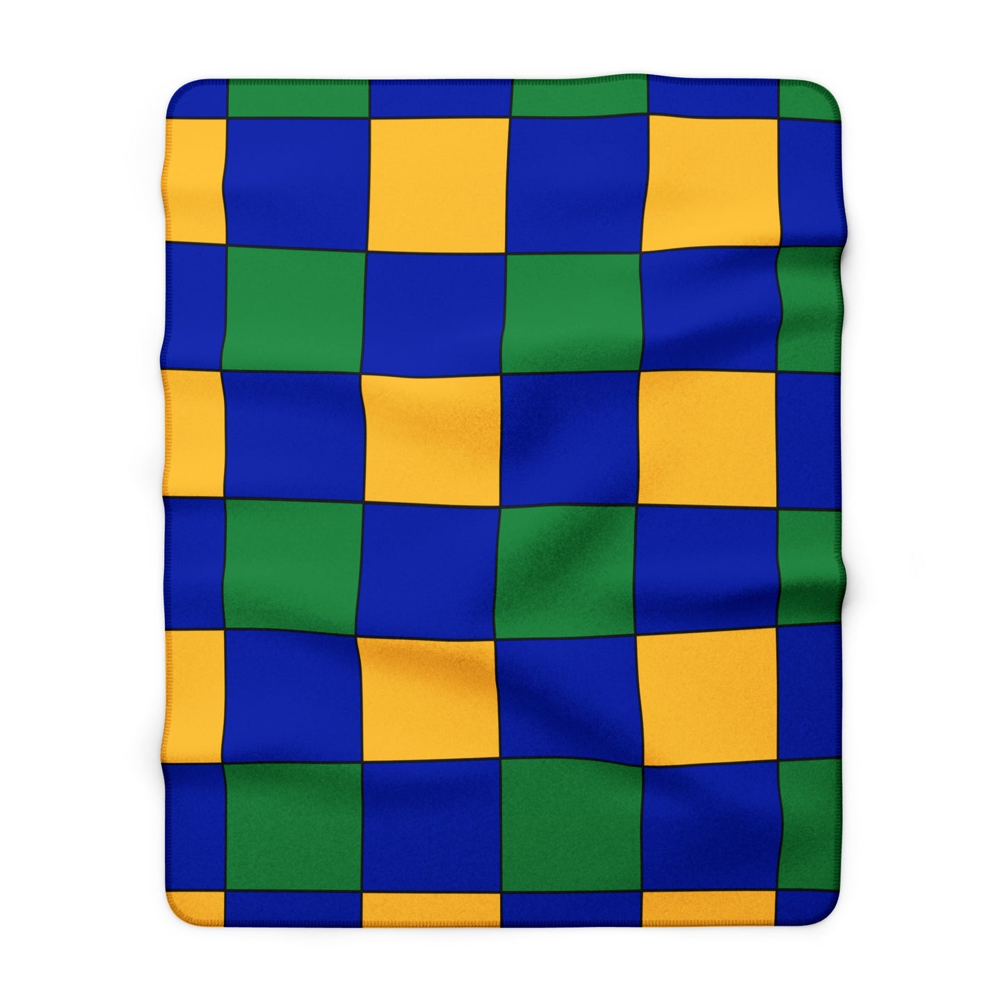 Christmas Island Retro Check Blanket Throw