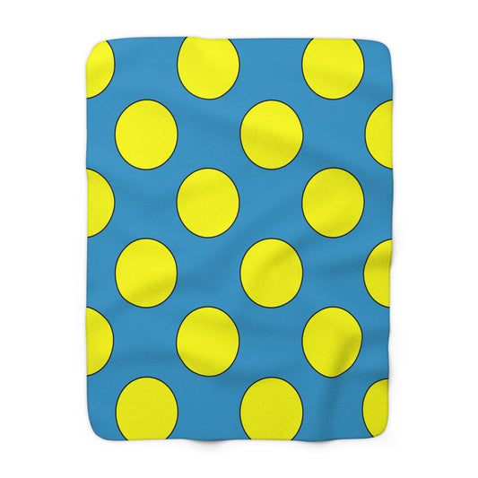 Aruba Retro Polka Dots Blanket Throw