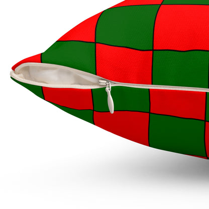 Portugal Retro Check Cushion Pillow