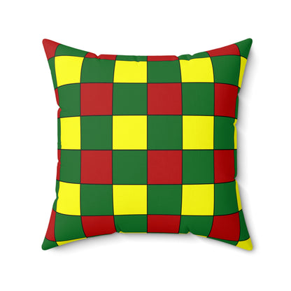 Senegal Retro Check Cushion Pillow