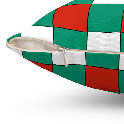 Bulgaria Retro Check Cushion Pillow