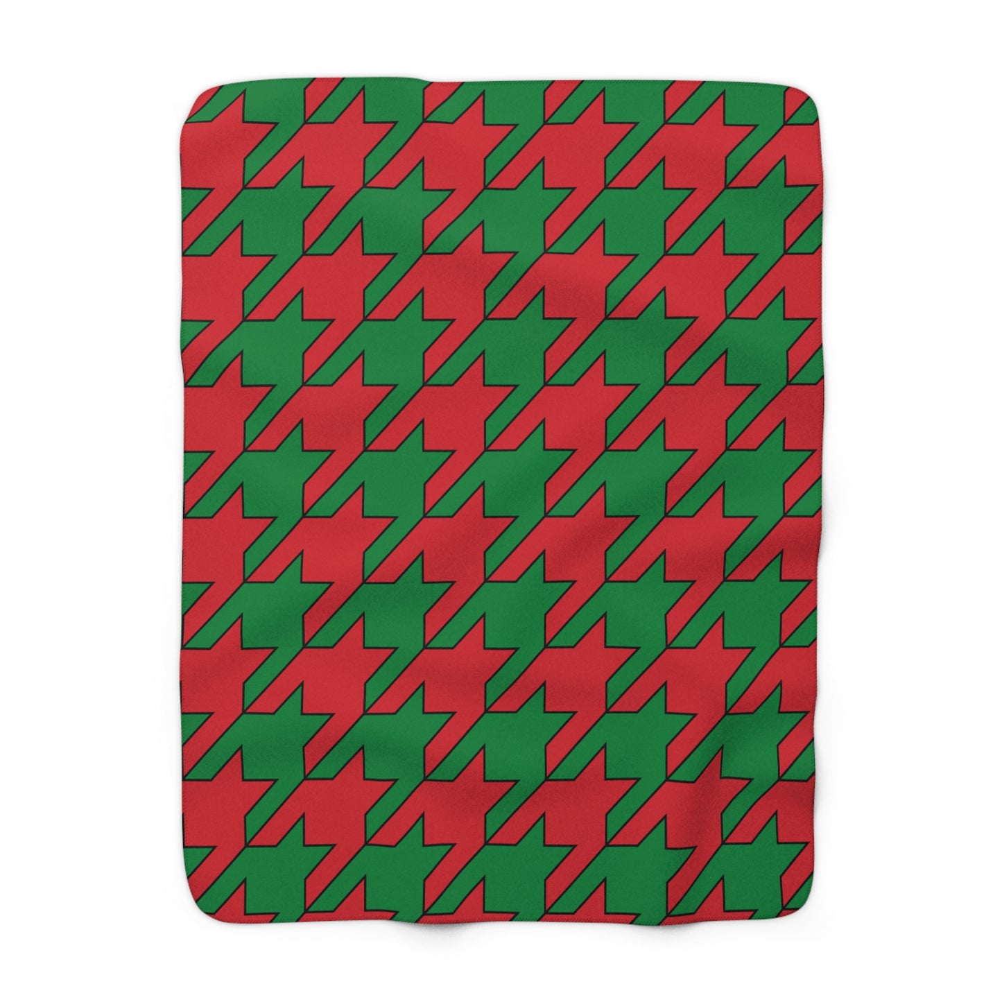 Turkmenistan Retro Houndstooth Blanket Throw