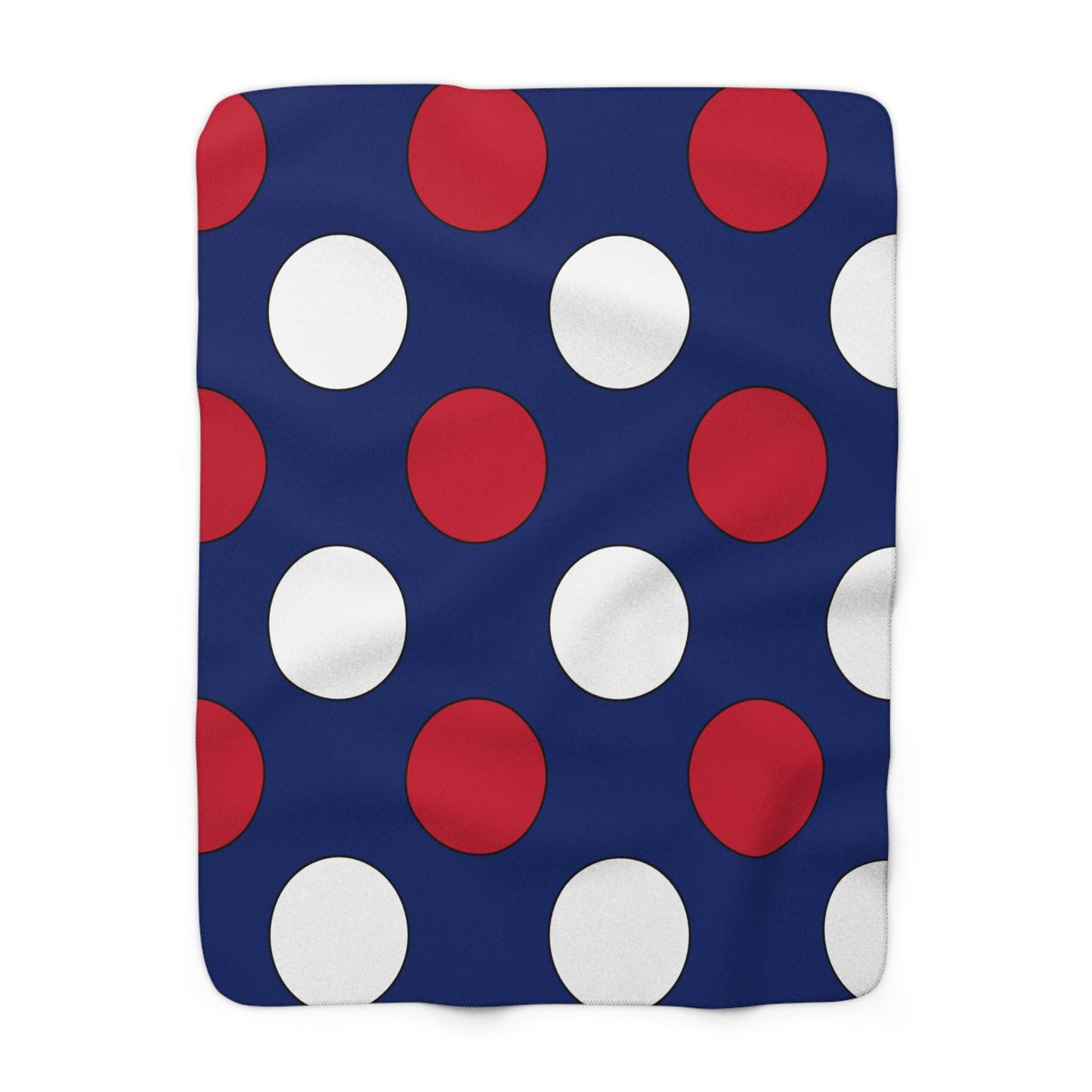 Anguilla Retro Polka Dots Blanket Throw