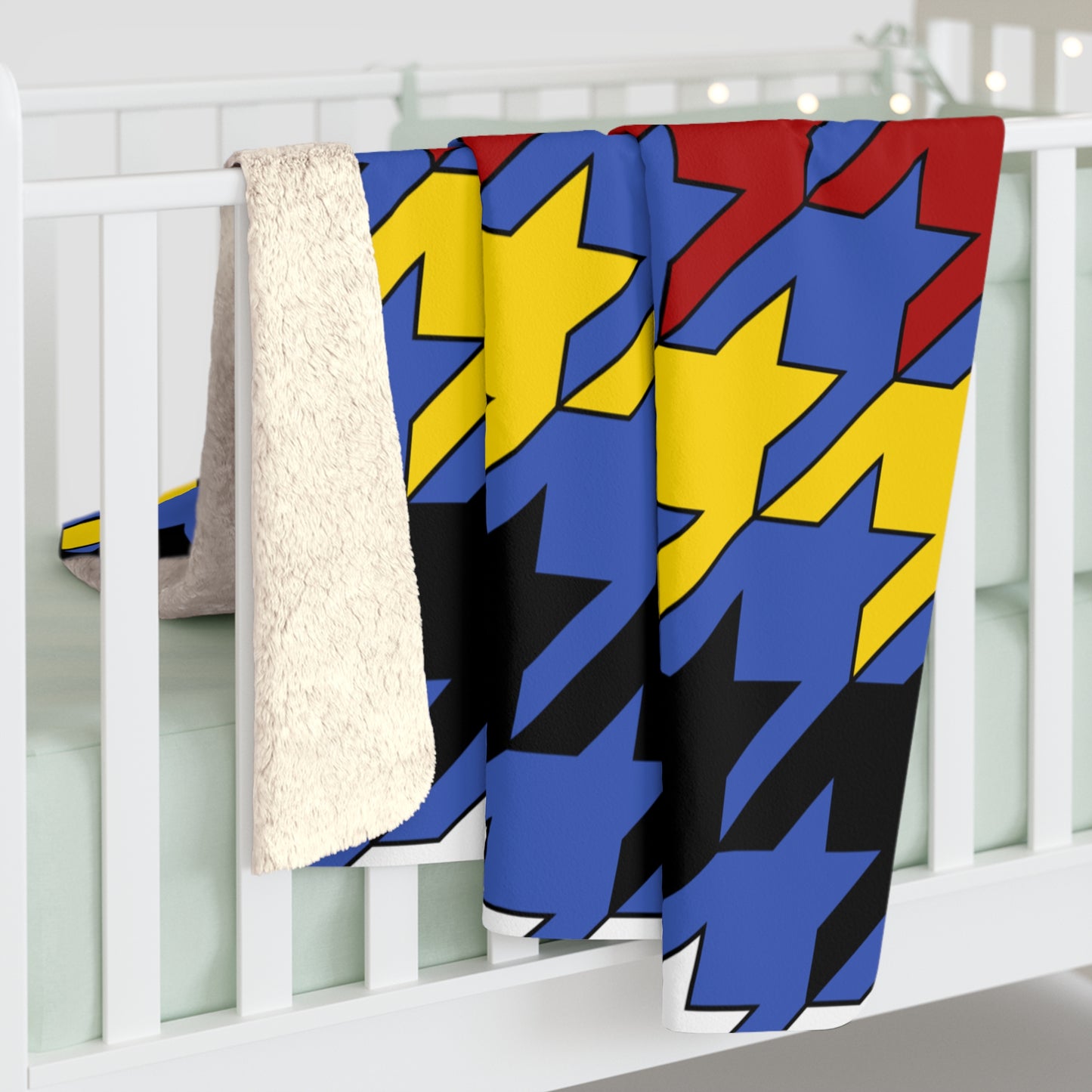 Eswatini Retro Houndstooth Blanket Throw