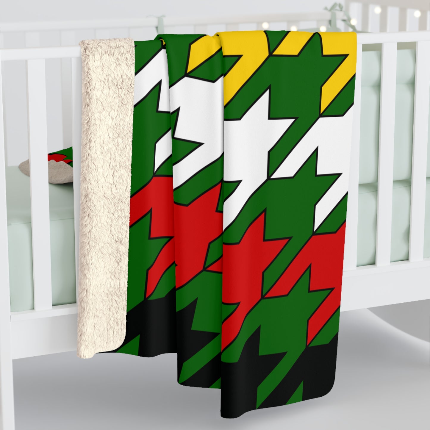 Zimbabwe Retro Houndstooth Blanket Throw
