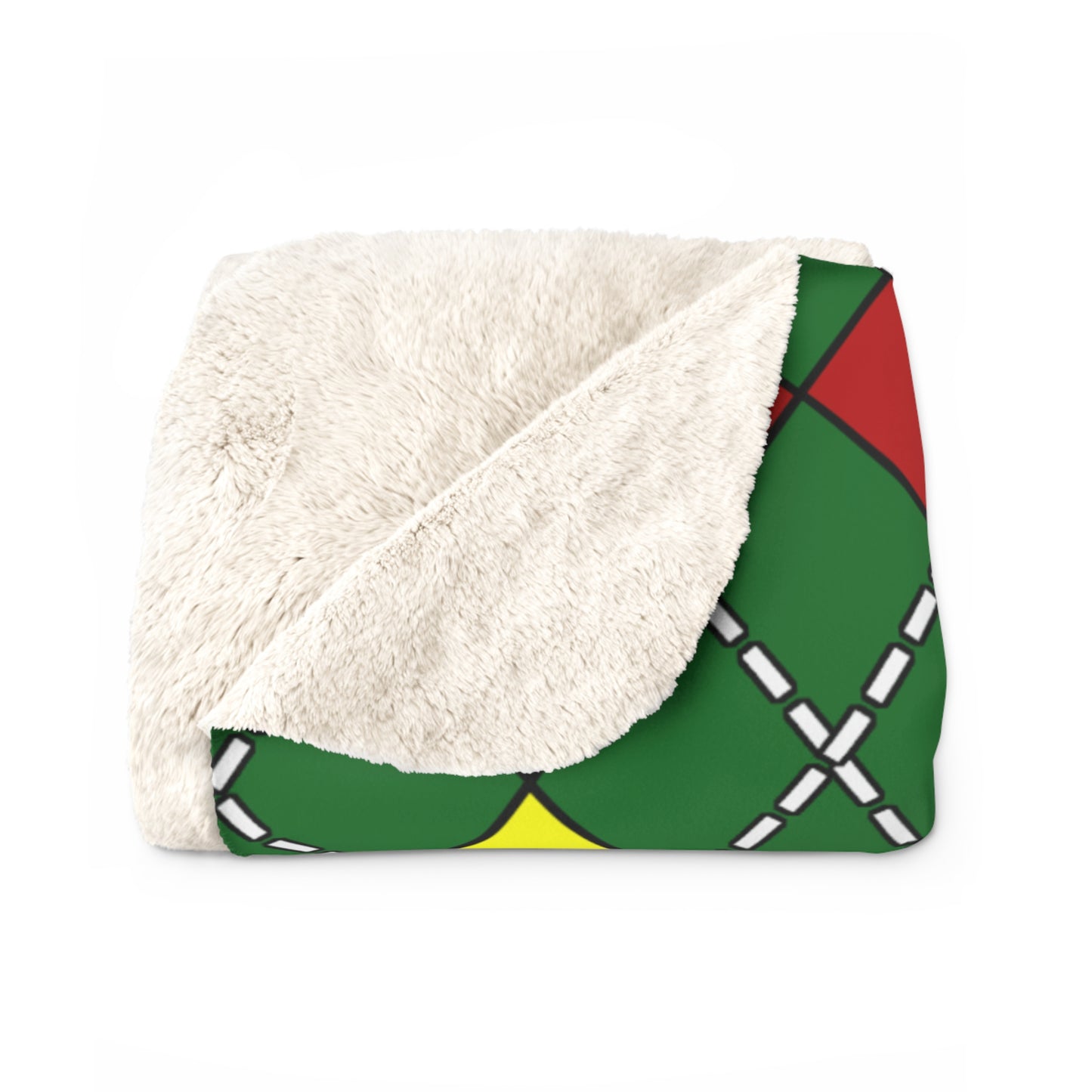 Senegal Retro Argyle Blanket Throw