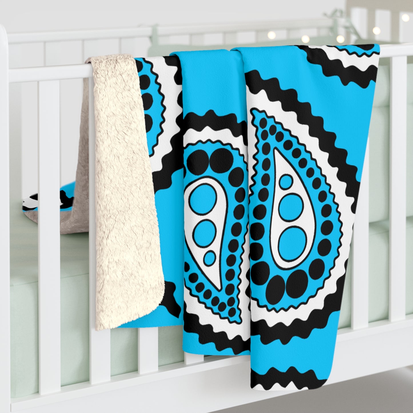 Botswana Retro Paisley Blanket Throw