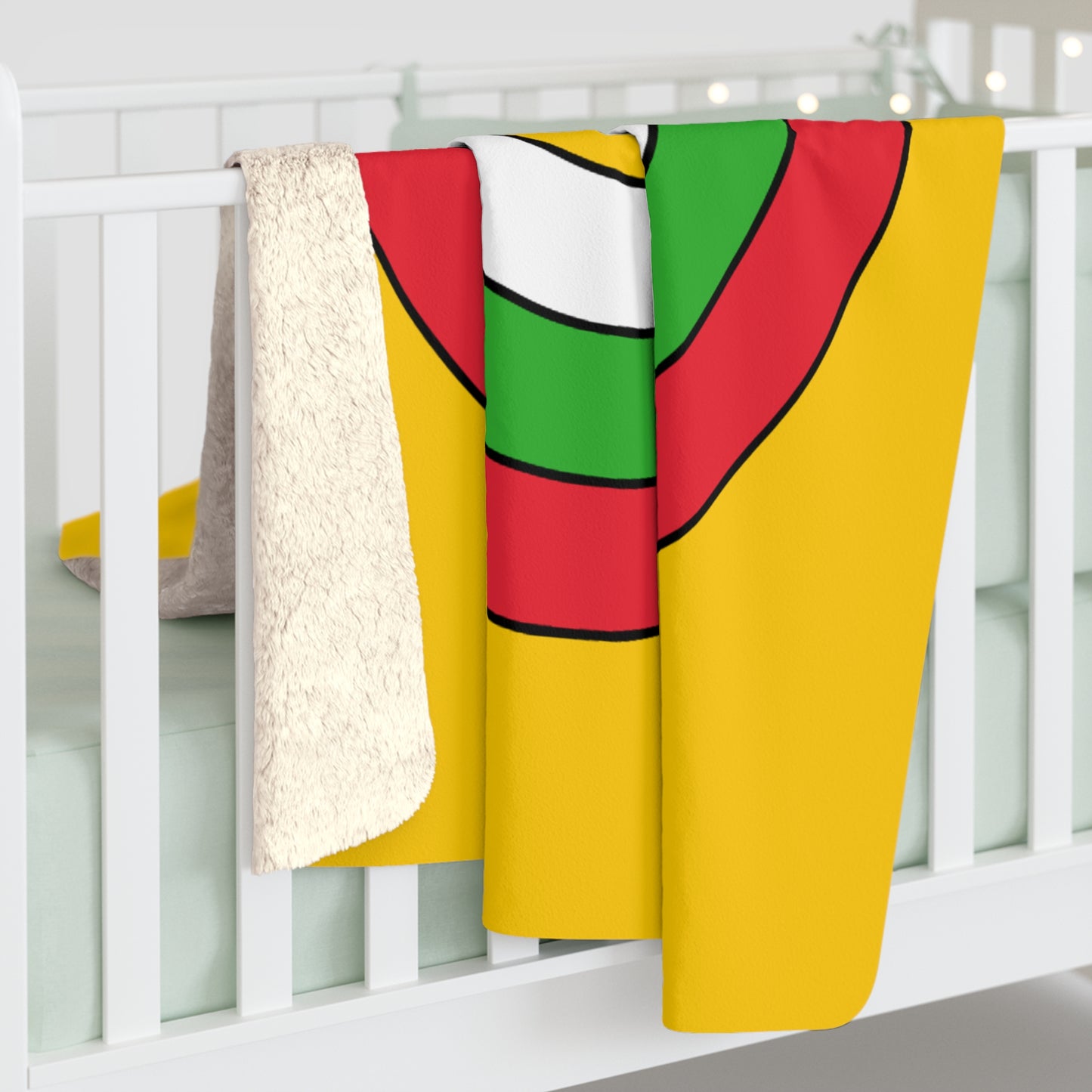 Myanmar Retro Target Blanket Throw