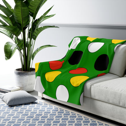 Dominica Retro Polka Dots Blanket Throw