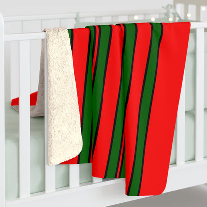 Portugal Retro Stripes Blanket Throw