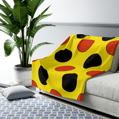 Uganda Retro Polka Dots Blanket Throw