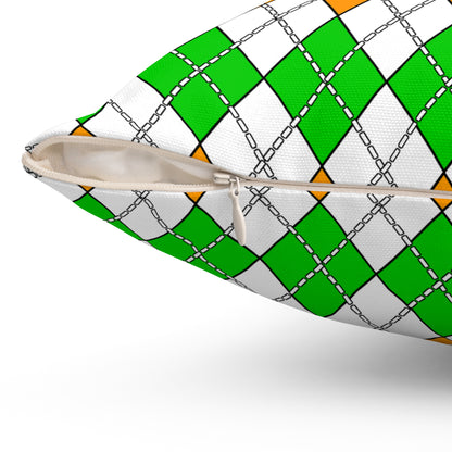 Cote Divoire Retro Argyle Cushion Pillow