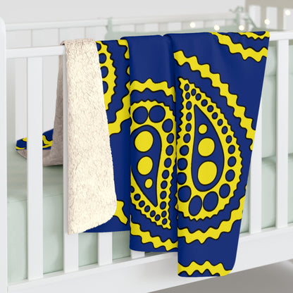 Curacao Retro Paisley Blanket Throw