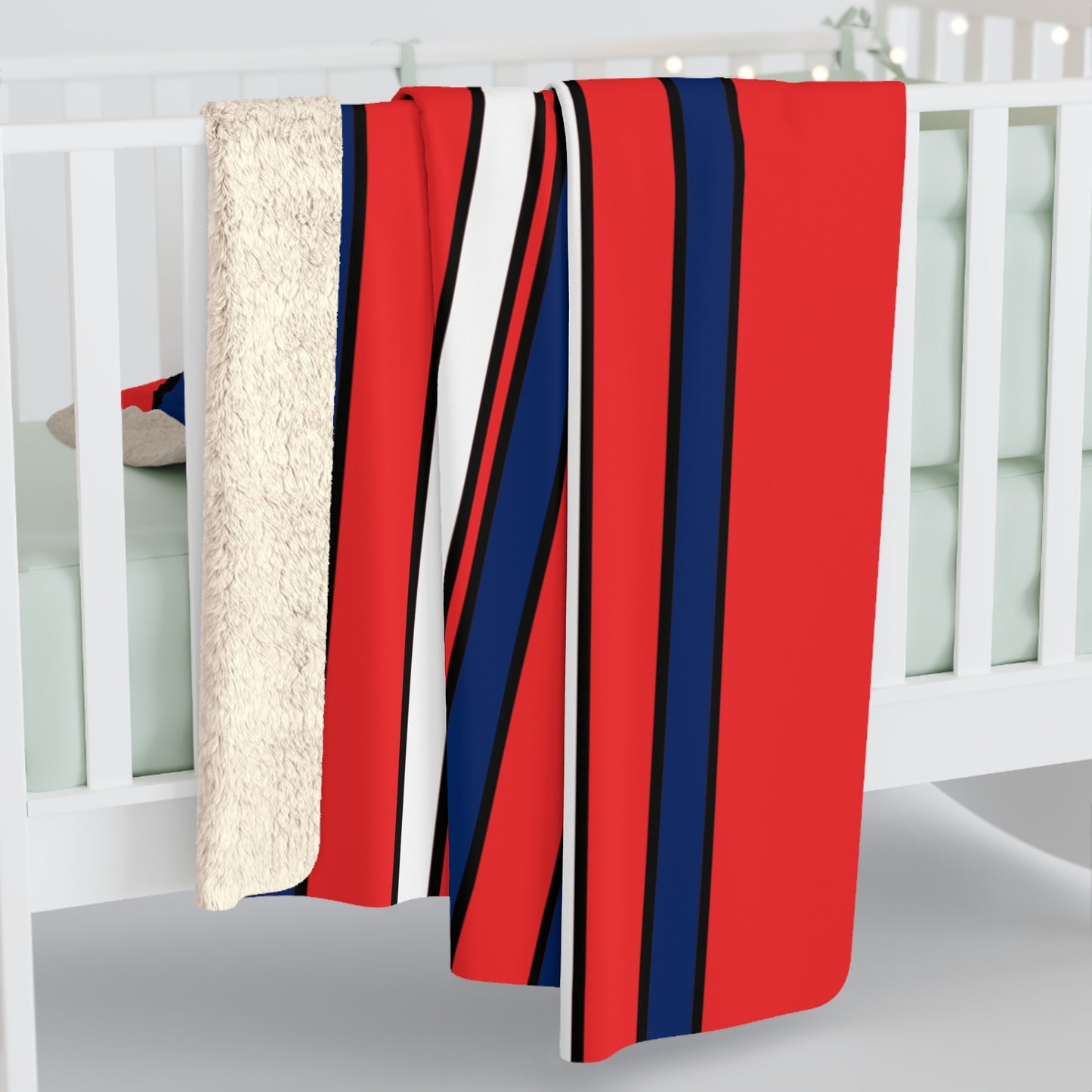 Svalbard And Jan Mayen Retro Stripes Blanket Throw