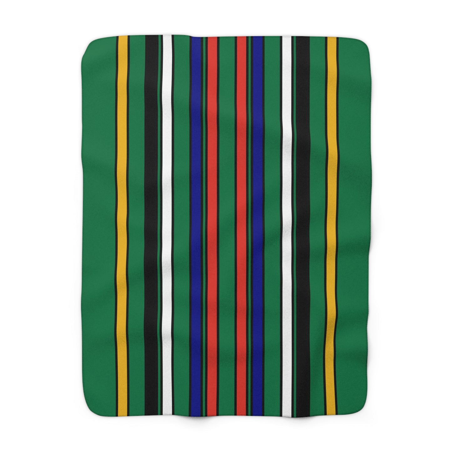 South Africa Retro Stripes Blanket Throw