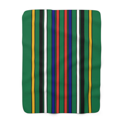 South Africa Retro Stripes Blanket Throw