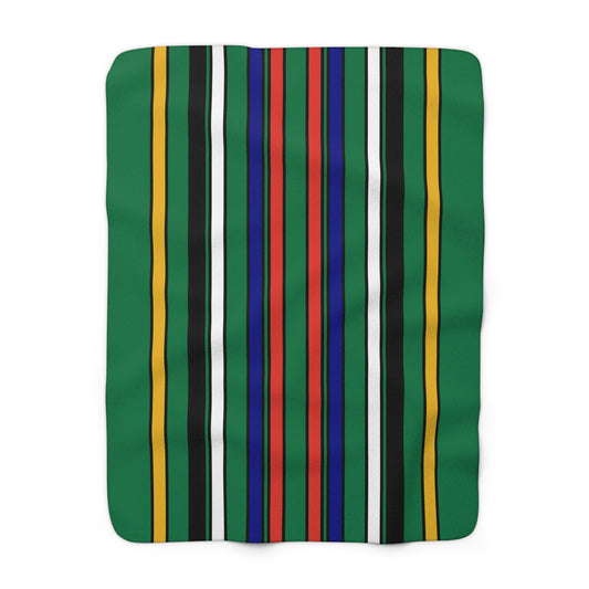 South Africa Retro Stripes Blanket Throw