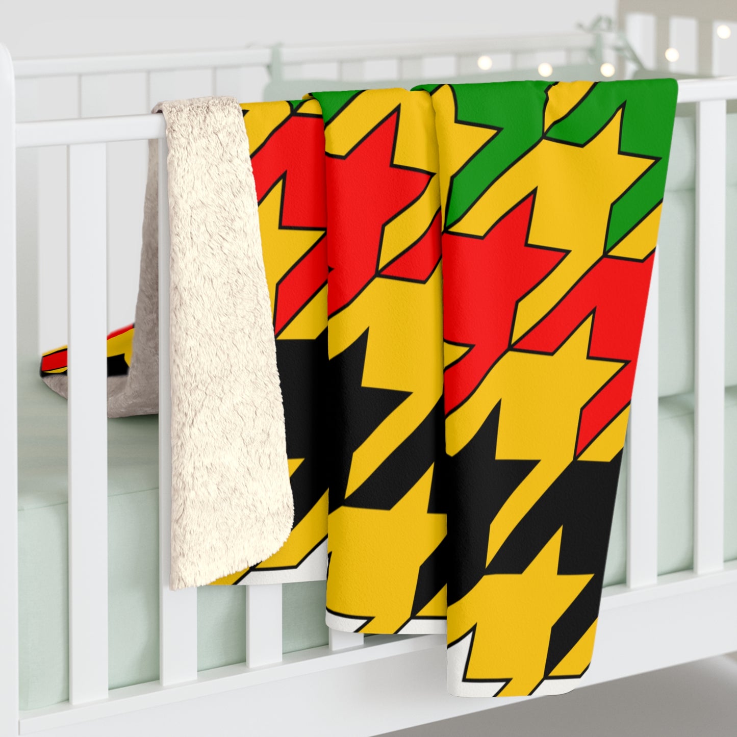Mozambique Retro Houndstooth Blanket Throw