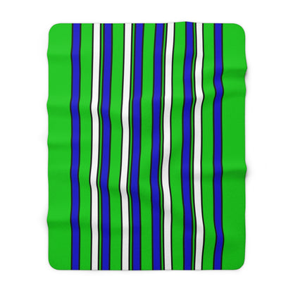 Sierra Leone Retro Stripes Blanket Throw
