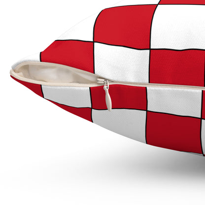 England Retro Check Cushion Pillow
