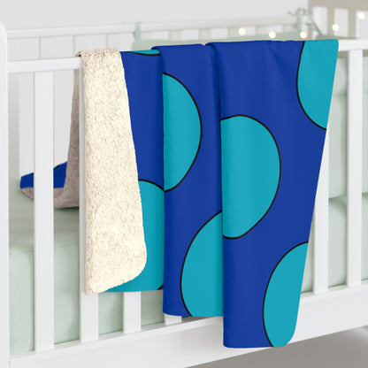 Pacific Islands Retro Polka Dots Blanket Throw