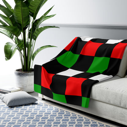 Sudan Retro Check Blanket Throw