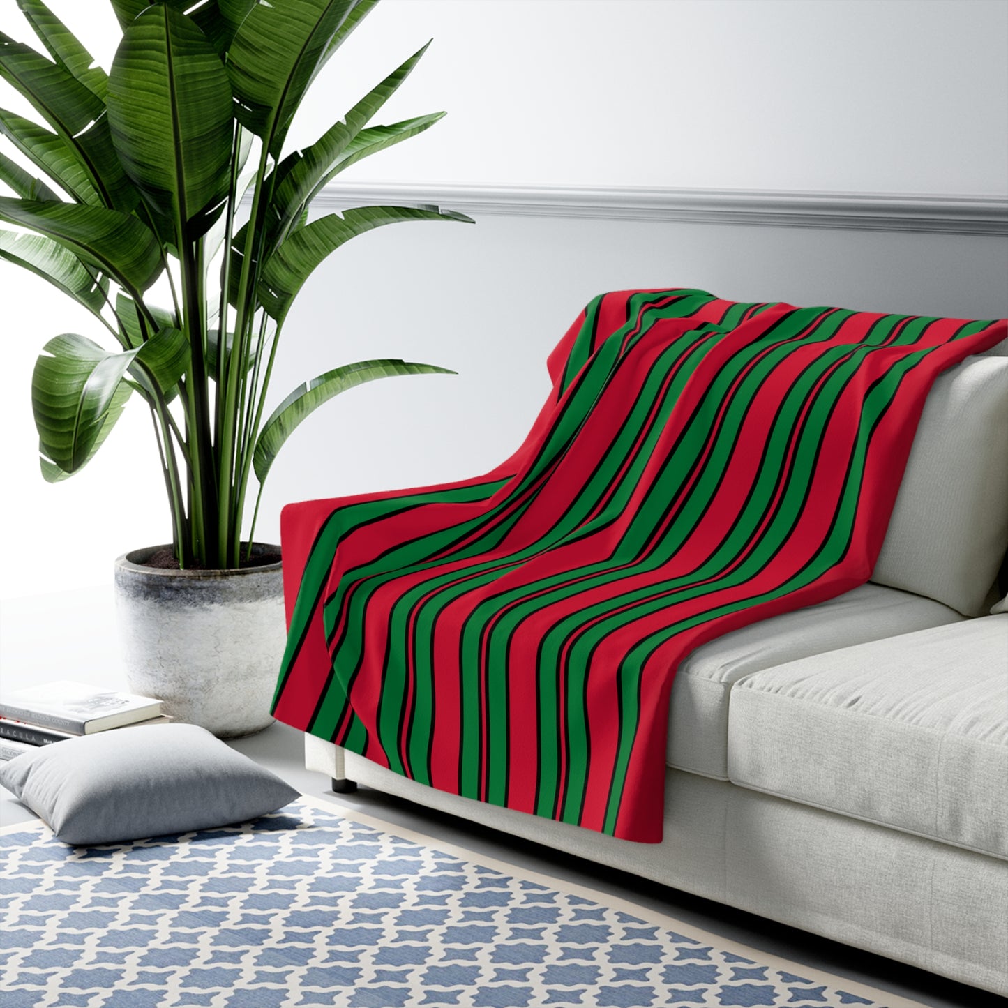 Maldives Retro Stripes Blanket Throw