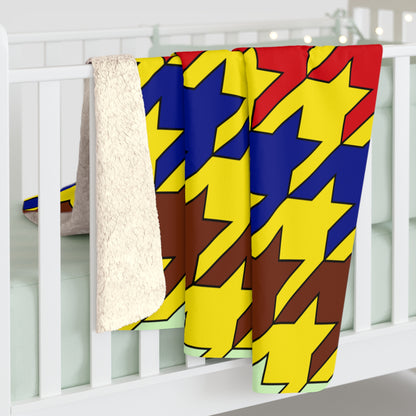 Ecuador Retro Houndstooth Blanket Throw