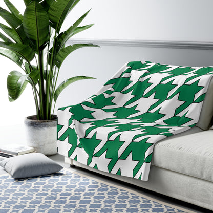 Nigeria Retro Houndstooth Blanket Throw