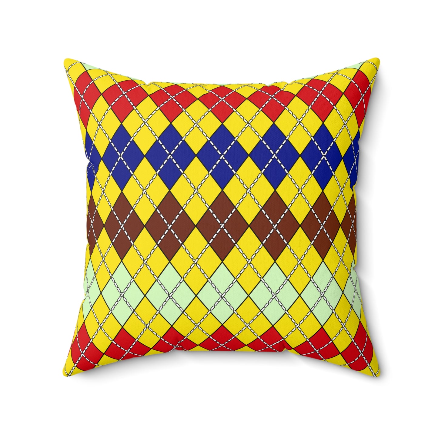 Ecuador Retro Argyle Cushion Pillow
