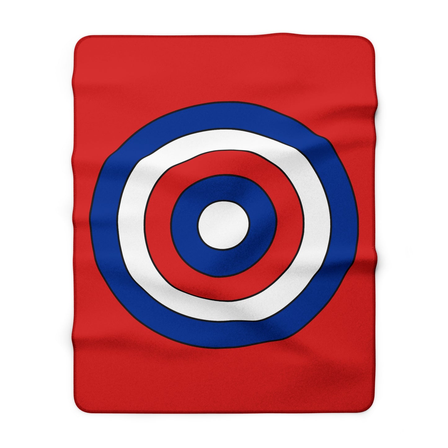Bouvet Island Retro Target Blanket Throw