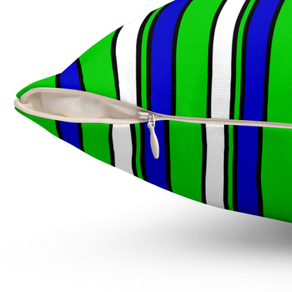 Sierra Leone Retro Stripes Cushion Pillow