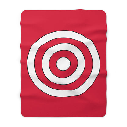 Poland Retro Target Blanket Throw