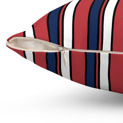 United States Minor Outlying Islands Retro Stripes Cushion Pillow