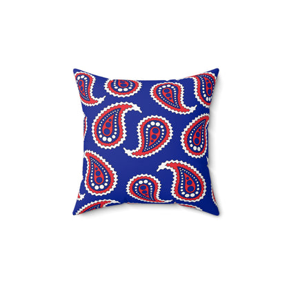 French Southern Territories Retro Paisley Cushion Pillow
