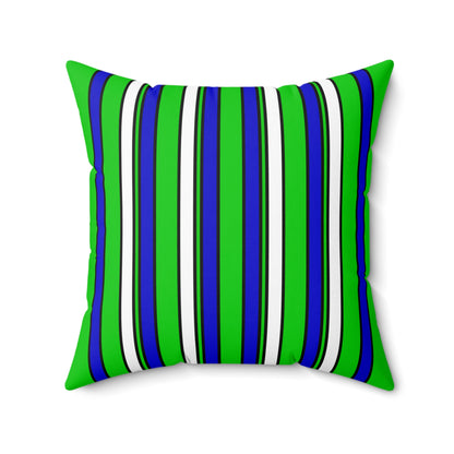 Sierra Leone Retro Stripes Cushion Pillow