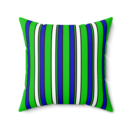 Sierra Leone Retro Stripes Cushion Pillow