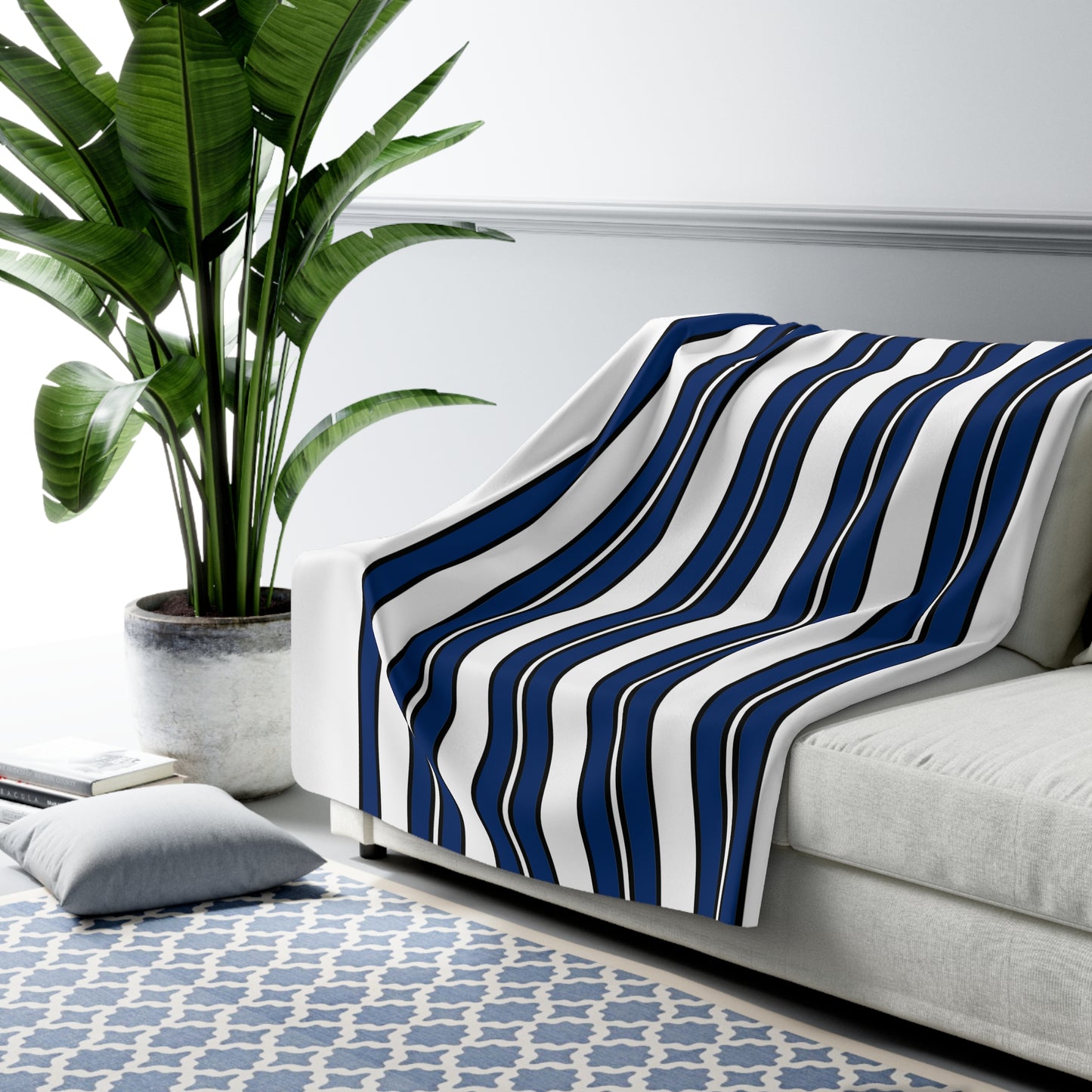 Finland Retro Stripes Blanket Throw