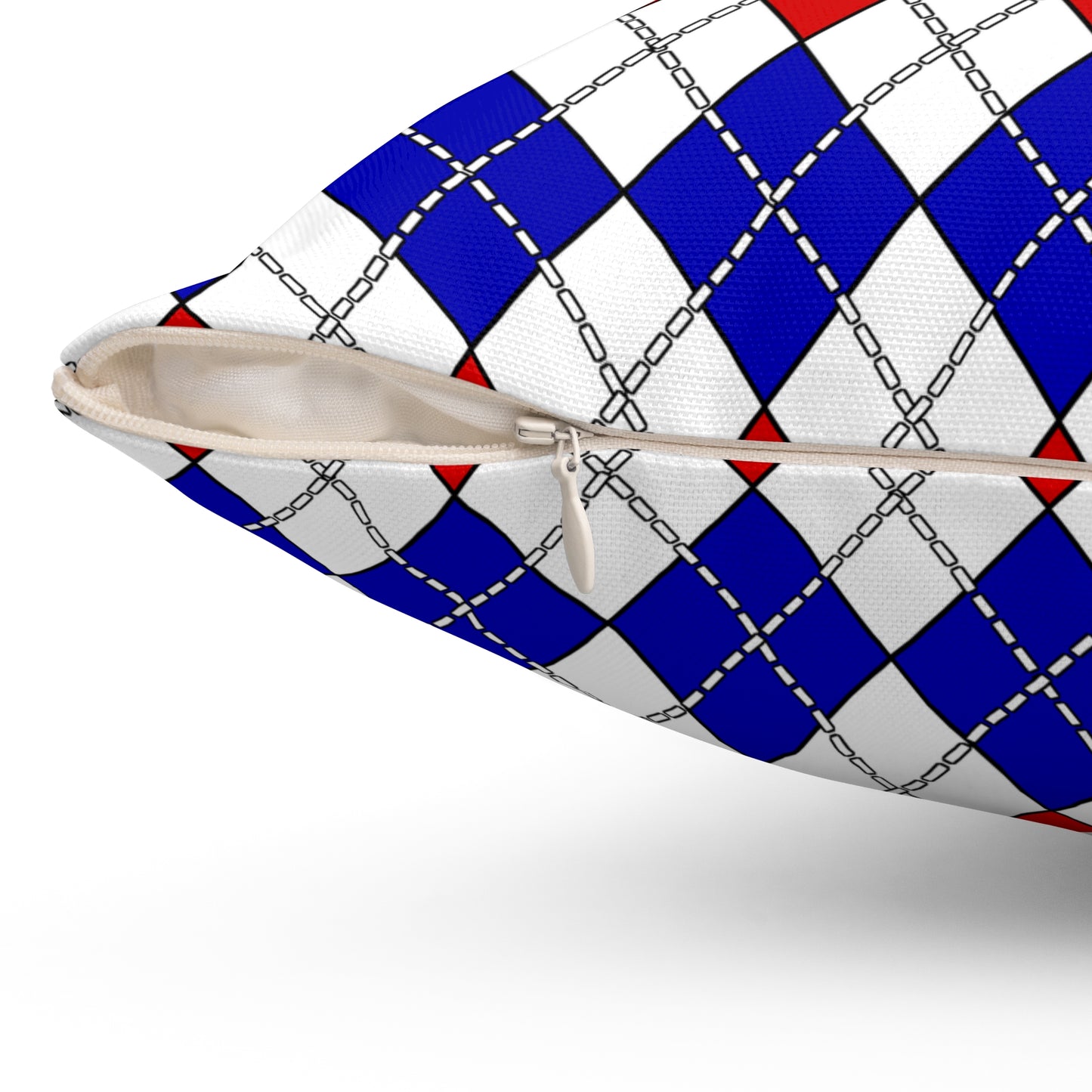 Costa Rica Retro Argyle Cushion Pillow