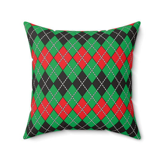 Martinique Retro Argyle Cushion Pillow